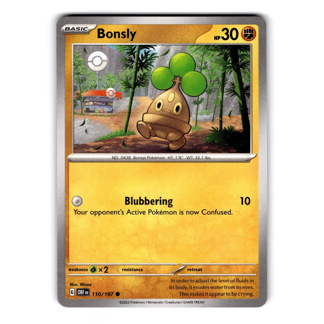 Bonsly Common SV03: Obsidian Flames 110/197 NM