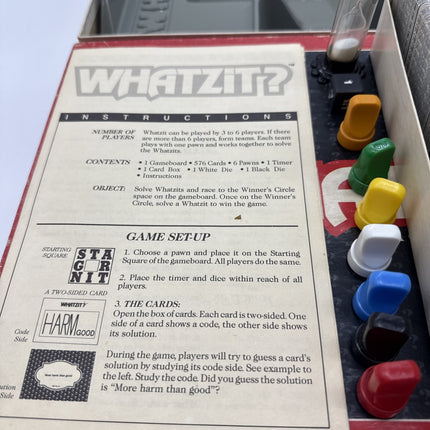 Vintage WHATZiT? Board Game, Milton Bradley 1987, Complete