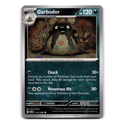 Garbodor Uncommon SV04: Paradox Rift 117/182 NM