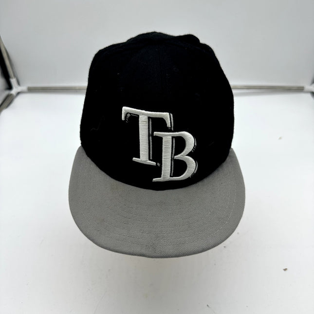 Tampa Bay Rays New Era 59FIFTY Baseball Cap Hat 7 1/4 Blue Made in USA MLB