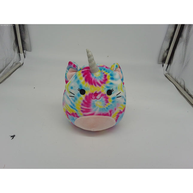 Squishmallow 6” Talisa the Tie Dye Unicorn Cat Kitty with Silver Horn
