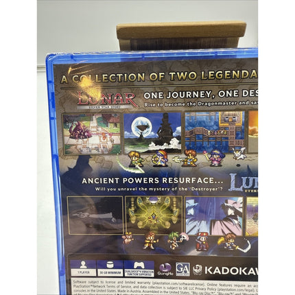 Lunar Remastered Collection Sony Playstation 4 PS4 ESRB US Version