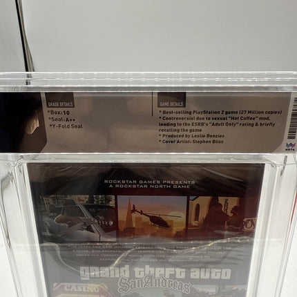 GTA San Andreas PS2 Graded & Sealed WATA 10 A++
