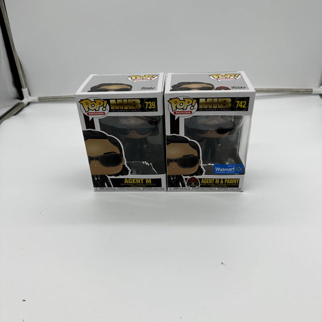 Funko Pop! Movies MIB Agent M solo And Agent M & Pawny #742 Walmart Exclusive