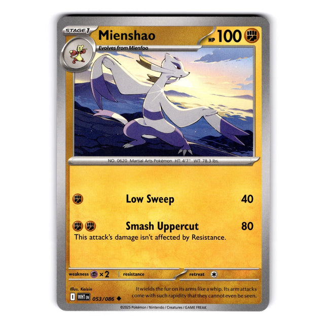 Mienshao Uncommon SV: White Flare 053/086 NM