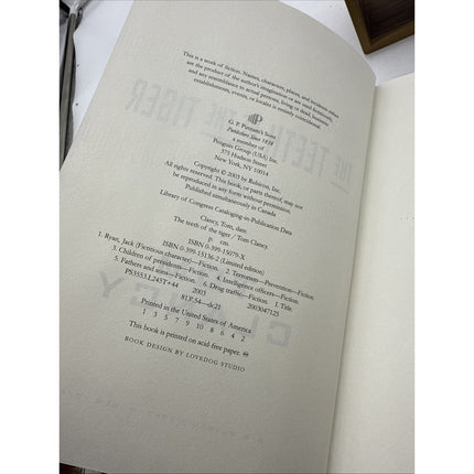 First 1st Edition Teeth of the Tiger by Tom Clancy (2003, Hardcover)