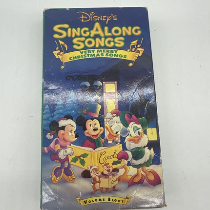 Disney Sing Along Songs Very Merry Christmas Song Vol. 8 VHS 1997 - Tested Ok
