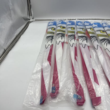 Lot Of 8 American Eagle Flag Style Single Line Kite Easy To Fly Children Kids