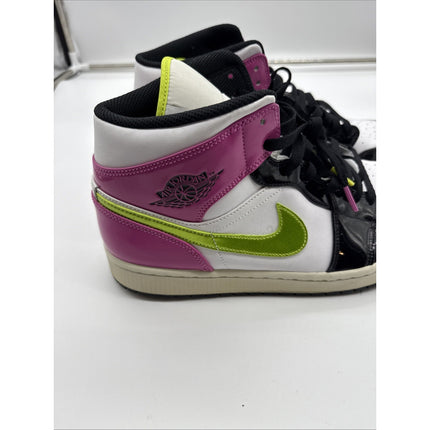 Size 13 - Air Jordan 1 SE Mid Cyber Active Fuchsia Pink Green