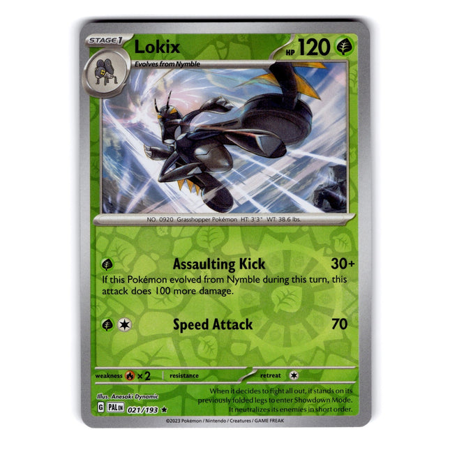 Lokix Rare SV02: Paldea Evolved 021/193 NM