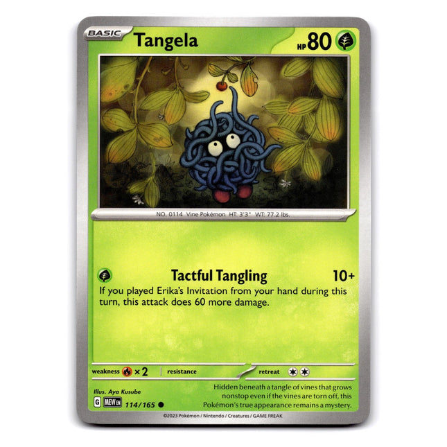 Tangela Common SV: Scarlet & Violet 151 114/165 NM