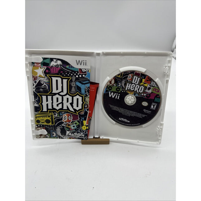 DJ Hero - Nintendo Wii *CIB - MANUAL + INSERTS / TESTED*