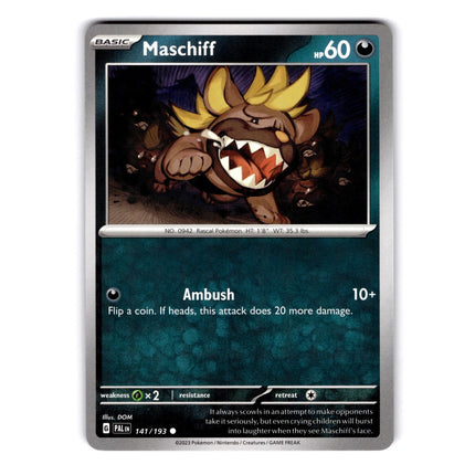 Maschiff Common SV: Paldean Fates 062/091 NM