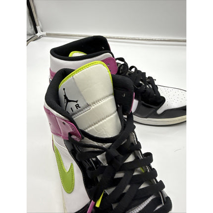 Size 13 - Air Jordan 1 SE Mid Cyber Active Fuchsia Pink Green