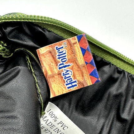 Harry Potter green pencil case with Hungarian horntail dragon on it green