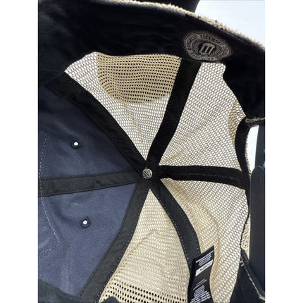 MICHIGAN WOLVERINES BLUE TRUCKER MESH HAT MVP AUTHENTIC NCAA FOOTBALL Vintage