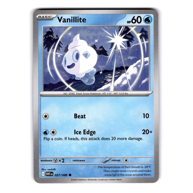 Vanillite Common SV: White Flare 027/086 NM