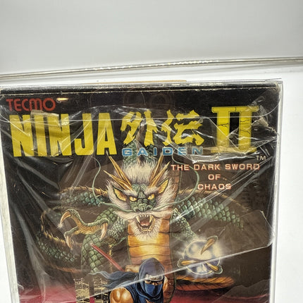 1990 NINTENDO NES TECMO NINJA GAIDEN II DARK SWORD OF CHAOS CIB HIGH GRADE