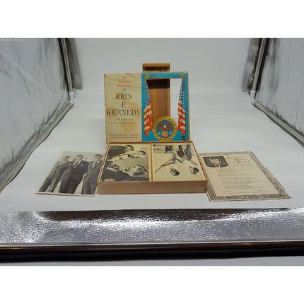 1960s A Pictorial Biography of John F Kennedy Postcard Set of 42 in original box