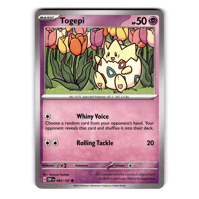 Togepi Common SV03: Obsidian Flames 083/197 NM