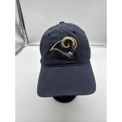 LA Rams Hat Cap Navy Blue Ram Logo NFL Football Snapback Logo Athletics VTG 90s