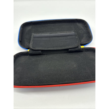Mario Red & Blue Nintendo Switch V2 Oled Slim Travel Case - Fits Lite V1 V2 Also