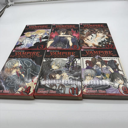Vampire Knight Manga Lot Vol 3, 4, 8, 9, 11, 12 English Shojo Beat