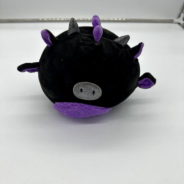 Squishmallows 8" Dent Black Purple Dragon~Halloween Squad Plush New without Tags