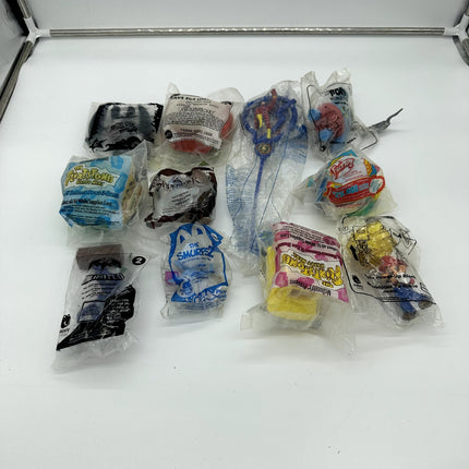 Lot of 11 Assorted MCdonalds Toy lot sealed batman flintstones flash mario