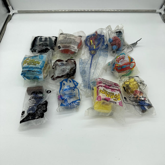 Lot of 11 Assorted MCdonalds Toy lot sealed batman flintstones flash mario