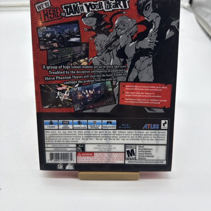 Persona 5 Steelbook Edition (PS4 PlayStation 4) Tested CIB Atlus Games Clean