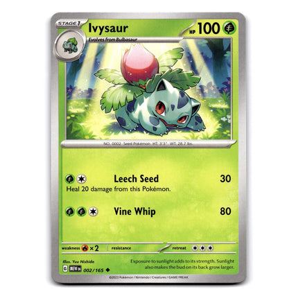 Ivysaur Uncommon SV: Scarlet & Violet 151 002/165 NM