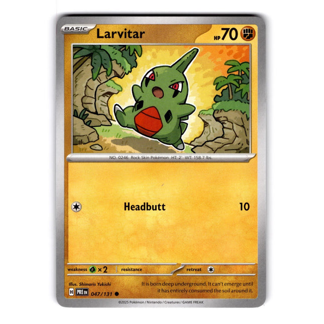 Larvitar Common SV: Prismatic Evolutions 047/131 NM