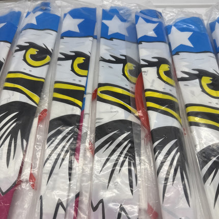 Lot Of 8 American Eagle Flag Style Single Line Kite Easy To Fly Children Kids