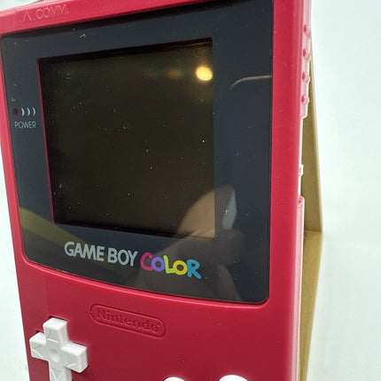 Nintendo Game Boy Color Handheld Game Console - Berry Pink Red - Tested & Works