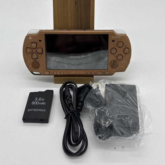 PSP-2000 Console Monster Hunter 2ndG Bronze Region Free japan SONY tested