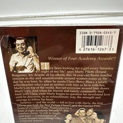 Marty VHS Ernest Borgnine Betsy Blair 1954 - Brand New