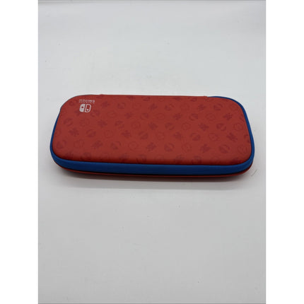 Mario Red & Blue Nintendo Switch V2 Oled Slim Travel Case - Fits Lite V1 V2 Also