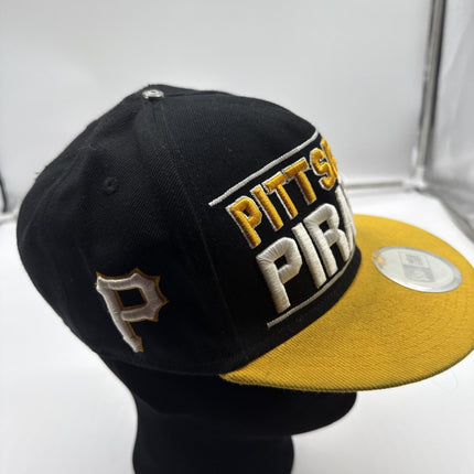 Pittsburgh Pirates New Era Fits Vintage SnapBack Cap Hat - Black Yellow