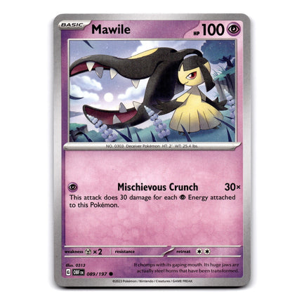 Mawile Common SV03: Obsidian Flames 089/197 NM