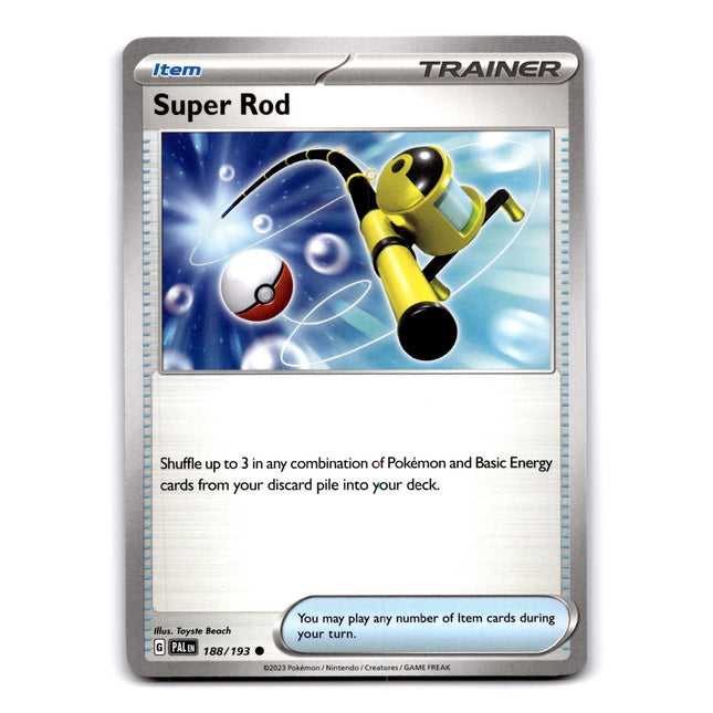 Super Rod Common SV02: Paldea Evolved 188/193 NM