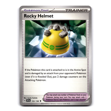 Rocky Helmet Uncommon SV01: Scarlet & Violet Base Set 193/198 NM