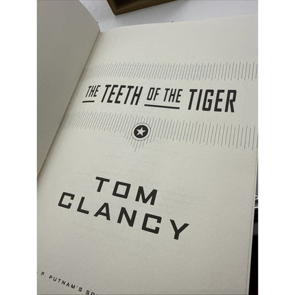 First 1st Edition Teeth of the Tiger by Tom Clancy (2003, Hardcover)
