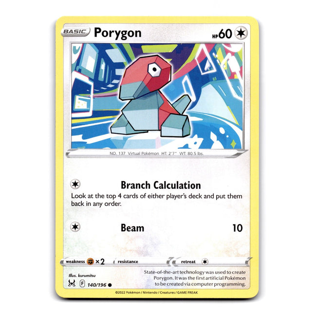 Porygon Common SWSH11: Lost Origin 140/196 NM
