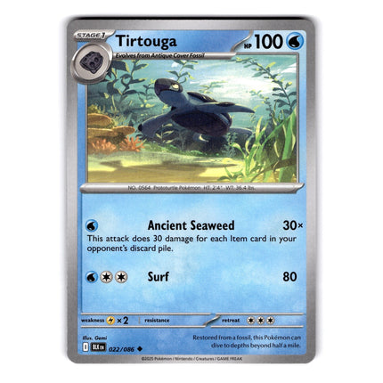 Tirtouga Uncommon SV: Black Bolt 022/086 NM