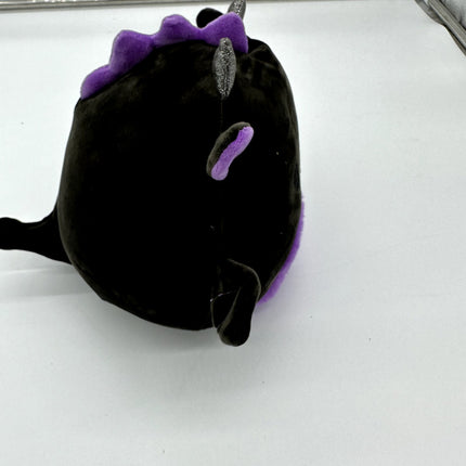 Squishmallows 8" Dent Black Purple Dragon~Halloween Squad Plush New without Tags