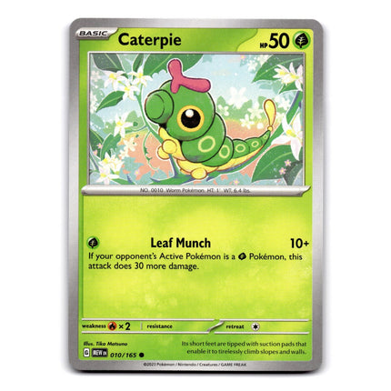 Caterpie Common SV: Scarlet & Violet 151 010/165 NM