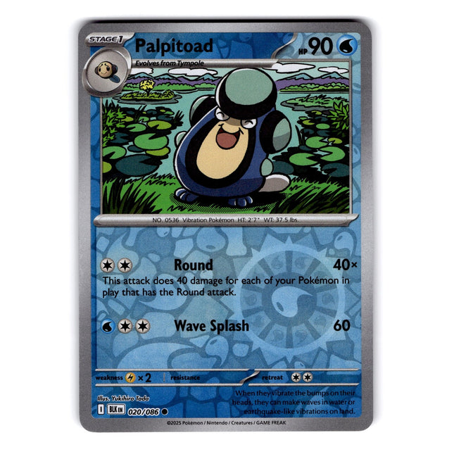 Palpitoad Common SV: Black Bolt 020/086 NM