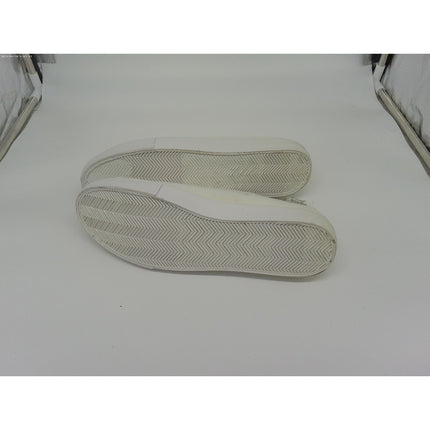 New Unisex Tennis Shoes Casual Low Sneaker White Canvas Lace Up Sz 10w/8m