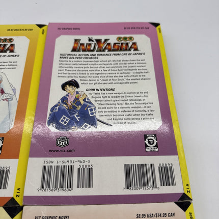 Inuyasha Manga Volume 2, 3, 4, 13 Art By Rumiko Takahashi English Manga